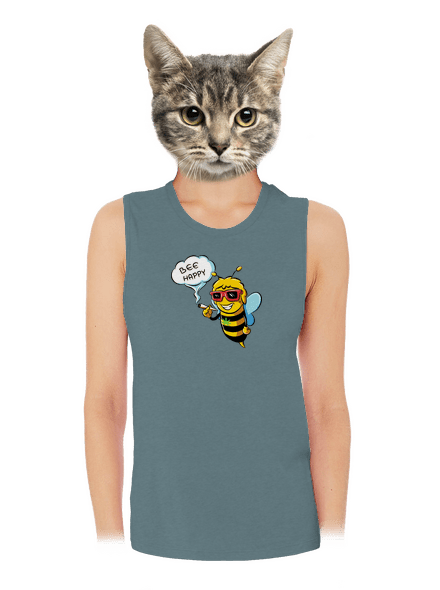 Bee happy dámské tílko volné Heather Deep Teal
