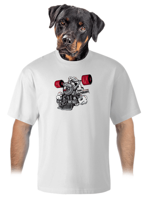 Lokomotiva unisex tričko oversized White