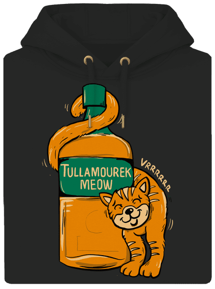 Tullamourek unisex mikina premium Dark Black