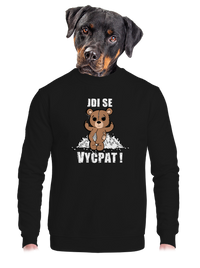 unisex mikina bez kapuce