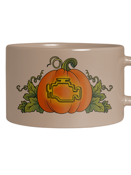 Strašidelný Halloween hrnek makronka Brown Macaron