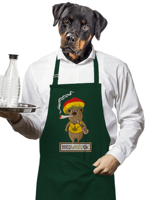 Medweedek zástěra Bottle Green