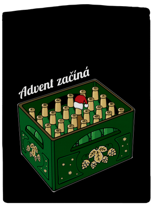 Advent začíná pánská mikina na zip Black