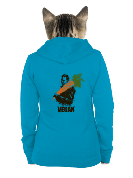 Vegan dámská mikina na zip Blue Atol