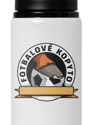 Fotbalové kopyto lahev na vodu White