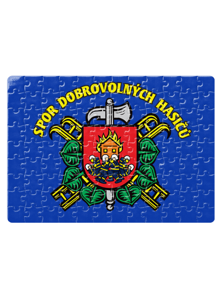 Spor dobrovolných hasičů puzzle White