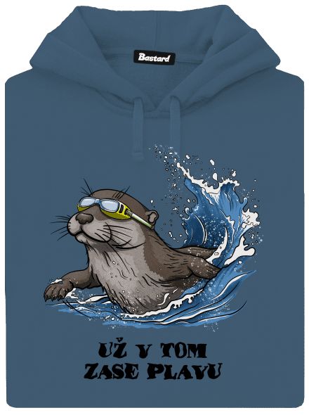 Už v tom zase plavu dámská mikina klokanka Denim