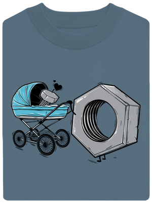 Správná matka unisex mikina bez kapuce Nordic Blue