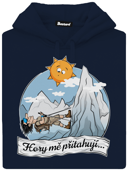 Hory mě přitahují pánská mikina klokanka Navy