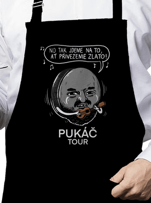 Pukáč tour zástěra Black
