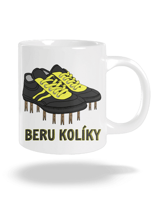 Beru kolíky velký hrnek White