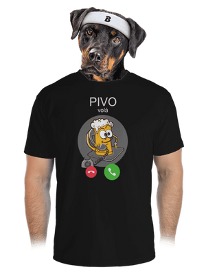 Pivo volá pánské sportovní tričko Black