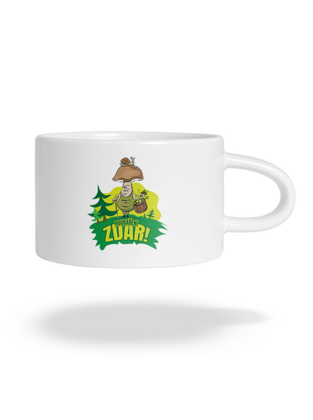 Houbaření zdar hrnek makronka White