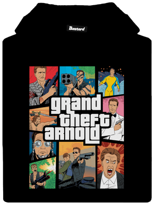 Grand Theft Arnold pánská mikina klokanka Black