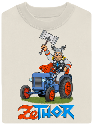 ZeThor unisex mikina bez kapuce Off White