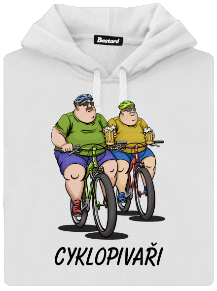 Cyklopivaři dámská mikina klokanka White