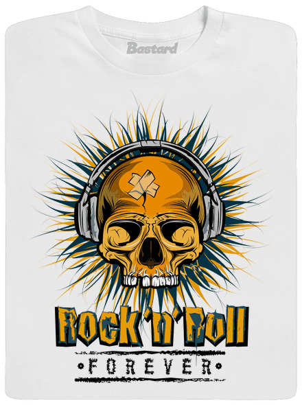 Rock'n'Roll forever pánské dlouhý rukáv White