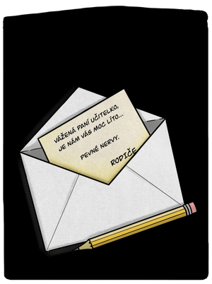 Dopis učitelce dámská mikina na zip Black