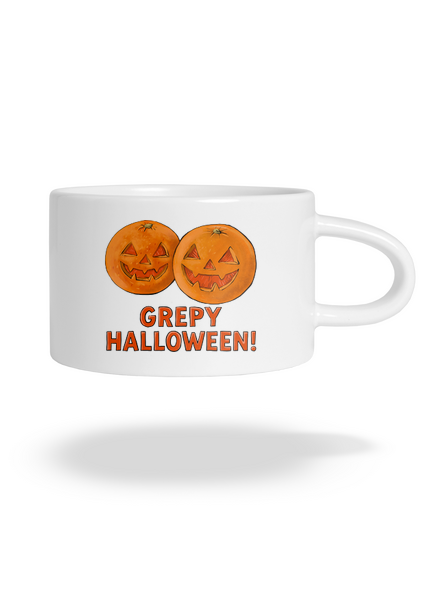 Grepy Halloween hrnek makronka White