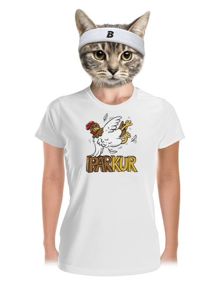 Parkur dámské sportovní tričko White