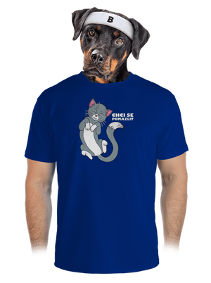 Chci se pomazlit pánské sportovní tričko Royal Blue Mal