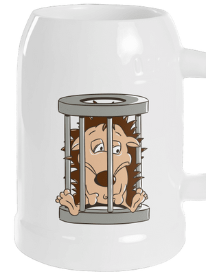 Ježeček v kleci půllitr White