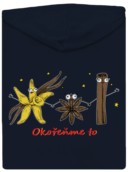 Okořeňme to dámská mikina na zip Navy Mal