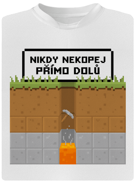 Nekopej dolů dětské sportovní tričko White