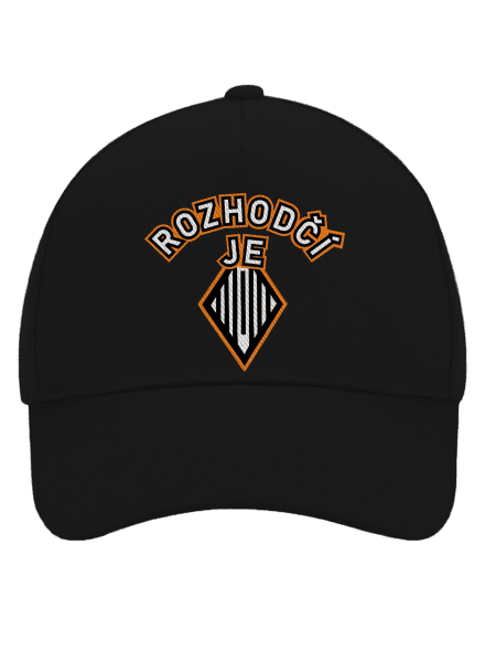Rozhodčí kšiltovka baseballka Black