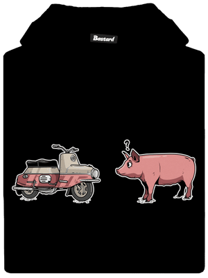 Praseta dětská mikina klokanka Black