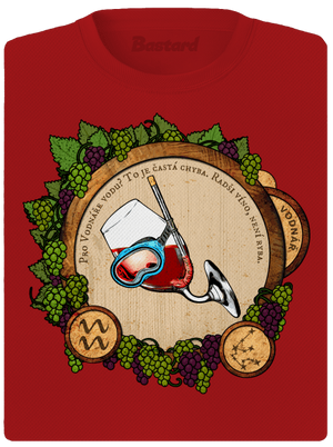 Vinný horoskop: Vodnář dámské sportovní tričko Red Mal