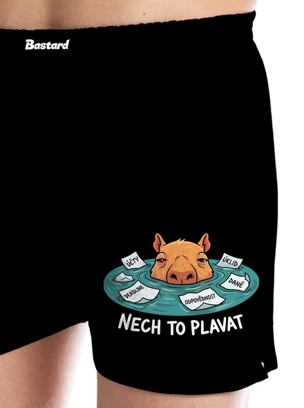 Nech to plavat pánské trenky Black