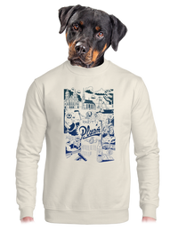 unisex mikina bez kapuce