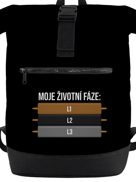 Moje životní fáze batoh Black