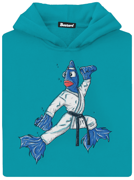 Bojovnice dětská mikina klokanka Hawaiian Blue