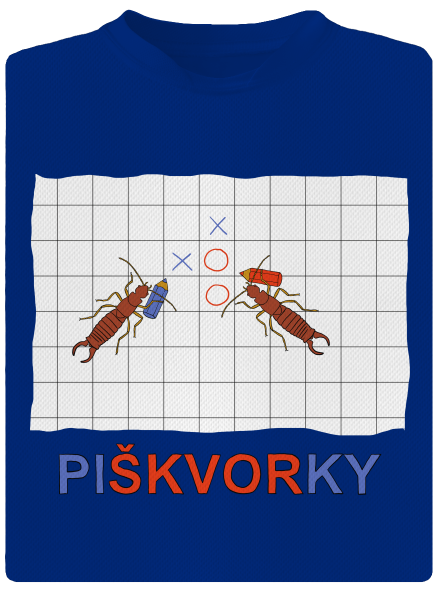 Škvoří piškvorky pánské sportovní tričko Royal Blue Mal