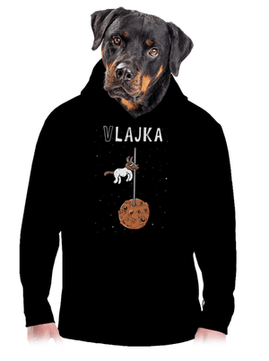 Vlajka pánská mikina klokanka Black