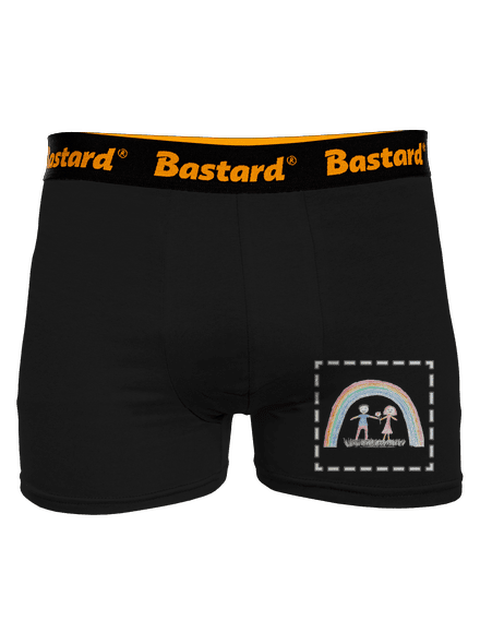 Dětské kresby - nahraj vlastní boxerky Black