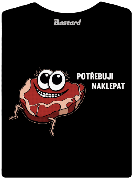 Chceš naklepat? dámské tričko s lemem Black