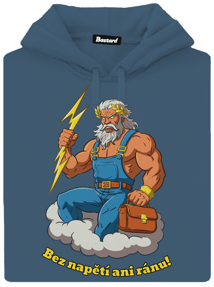 Bez napětí ani ránu dámská mikina klokanka Denim