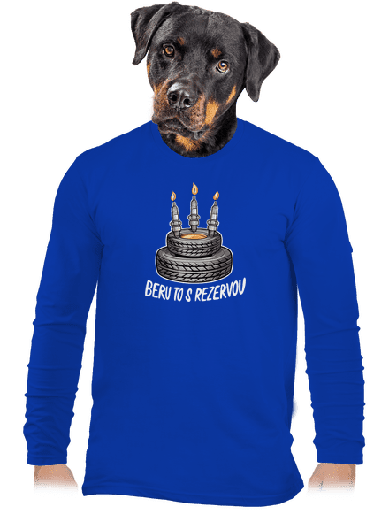 Beru to s rezervou pánské dlouhý rukáv Royal Blue