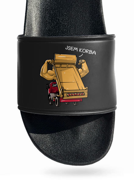 Korba pantofle Black