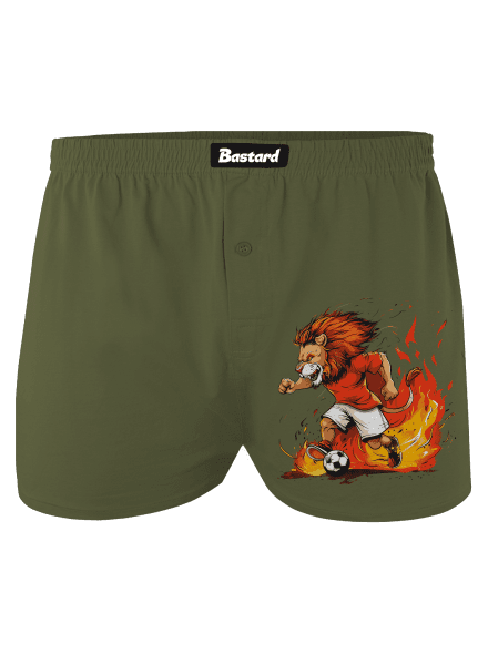 Český fotbalový lev pánské trenky Khaki