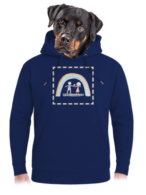 Dětské kresby - nahraj vlastní unisex mikina premium Navy