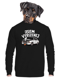 unisex mikina bez kapuce