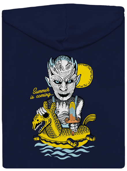 Summer is coming 2 pánská mikina na zip Navy