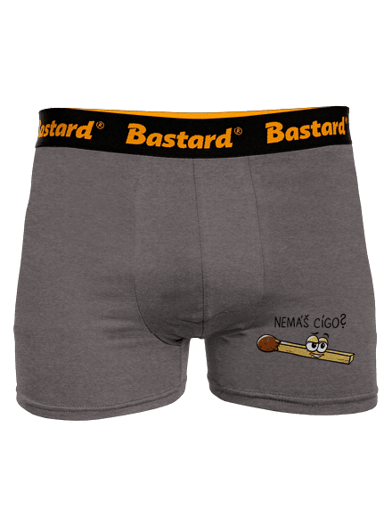 Cígo a oheň boxerky Gray Melange