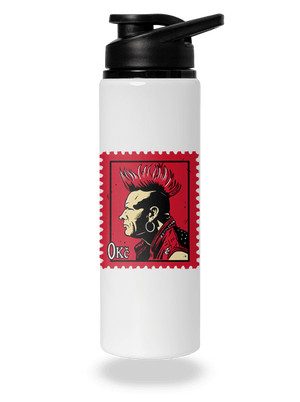 Známka punku lahev na vodu White