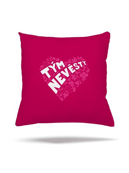 Tým nevěsty polštář Fuchsia Pink