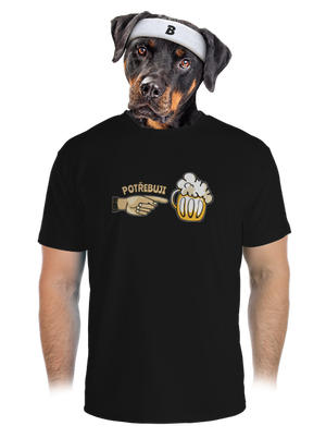 Rodinné potřeby pánské sportovní tričko Black